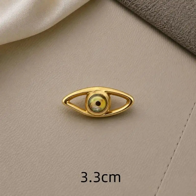 Eye-Shaped Shank Button – Creative Alloy Sweater Accessory Shank Button Richie's A4