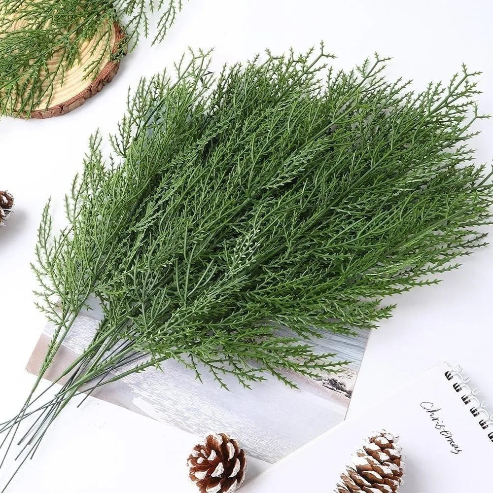 Artificial Pine Branch Sprigs 35cm – 5 or 10 Pack | Evergreen Artificial Pine Branches Richie's