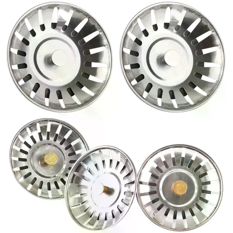2-Pack Stainless Steel Sink Strainer Stopper & Floor Drain Filter Sink Strainer Stopper Richie's