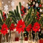 Red Berry Christmas Pine Branch Artificial Wreath Decoration Artificial Christmas Decor Richie's