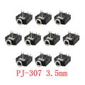 10Pcs PJ-307 3.5mm Female 5-Pin TRS Stereo Audio Jack Connectors Audio Jack Connector Richie's Default Title