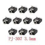 10Pcs PJ-307 3.5mm Female 5-Pin TRS Stereo Audio Jack Connectors Audio Jack Connector Richie's Default Title