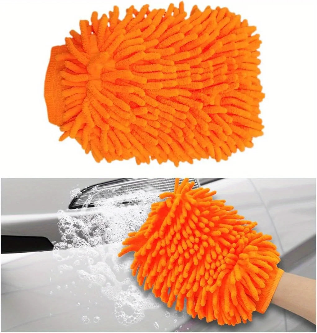 Premium Chenille Car Wash Mitt – Scratch-Free Microfiber Glove Car Wash Mitt Richie's