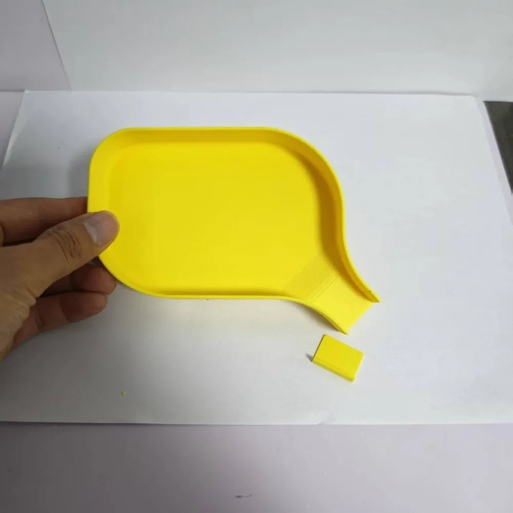 Plastic Funnel Tray with Plug – Small Parts Bead Organizer Parts Organizer Tray Richie's Yellow