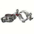 304 Stainless Steel Pipe Clamp Bracket OD 8–325mm M8 Nut Pipe Clamp Bracket Richie's