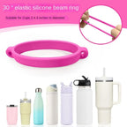 Silicone Drawstring Ring Bottle Sleeve & Cup Handle Strap Bottle Sleeve Strap Richie's