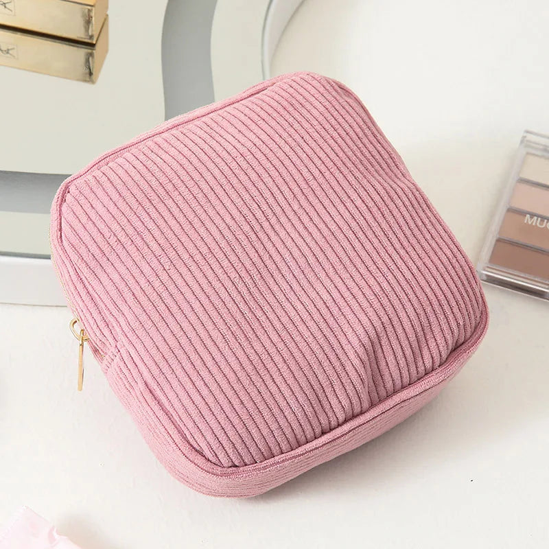 Mini Cosmetic Pouch – Lipstick & Travel Organizer Bag Cosmetic Travel Pouch Richie's pink 13x13x4cm