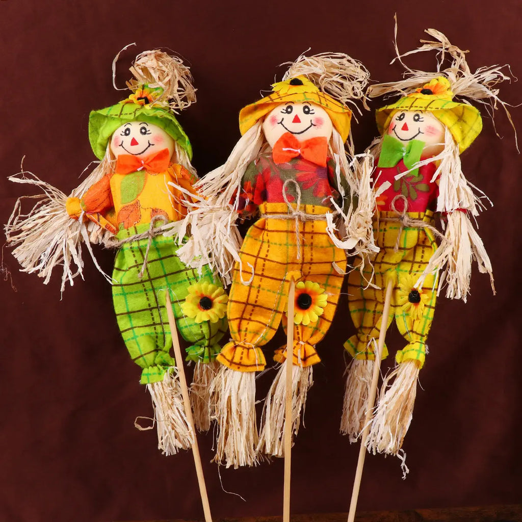 3-Piece Scarecrow Pumpkin Halloween Ornament Set | Home Decor Halloween Ornament Set Richie's