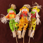 3-Piece Scarecrow Pumpkin Halloween Ornament Set | Home Decor Halloween Ornament Set Richie's