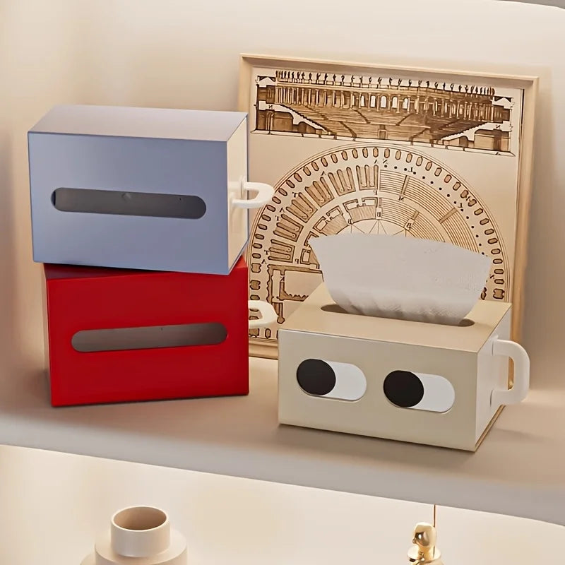 Cute Eye Design Plastic Tissue Box Dispenser & Desktop Holder Tissue Box Holder Richie's