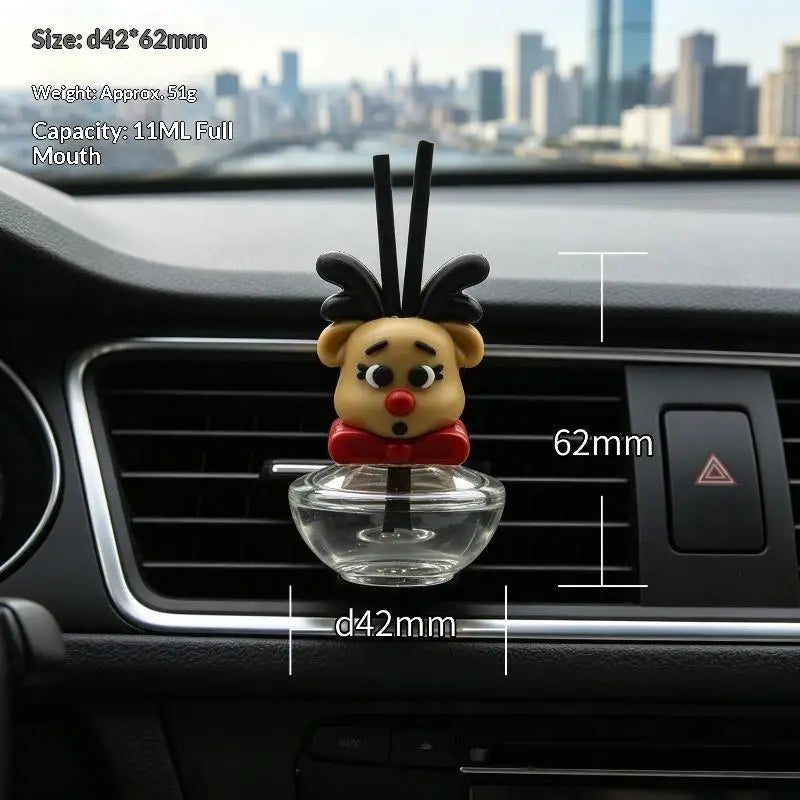3D Christmas Car Air Freshener Refillable Diffuser Bottle Car Air Freshener Richie's A6