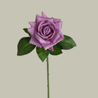 Multicolor Artificial Rose Single Stem – Real Touch Faux Flower Artificial Flower Richie's Purple