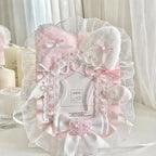 Sweet Plush Lace Photocard Holder with Bowknot Pendant Photocard Holder Richie's