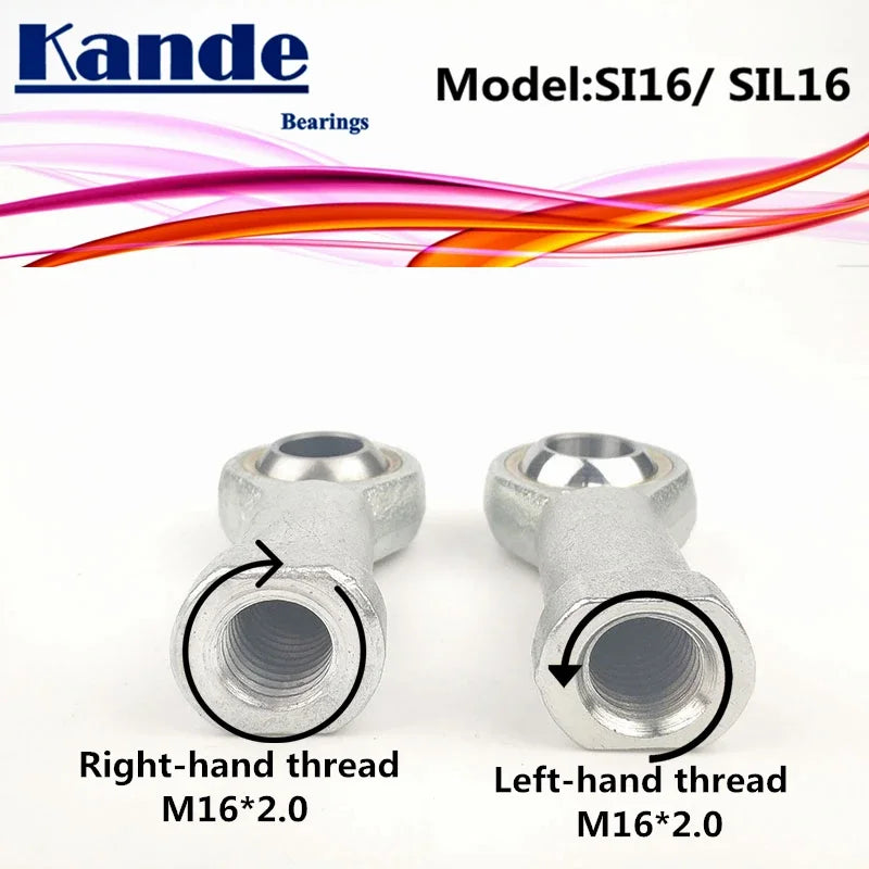 M16 Rod End Bearings PHSA16 PHSAL16 SI16T/K 2pcs | Kande Rod End Bearing Richie's