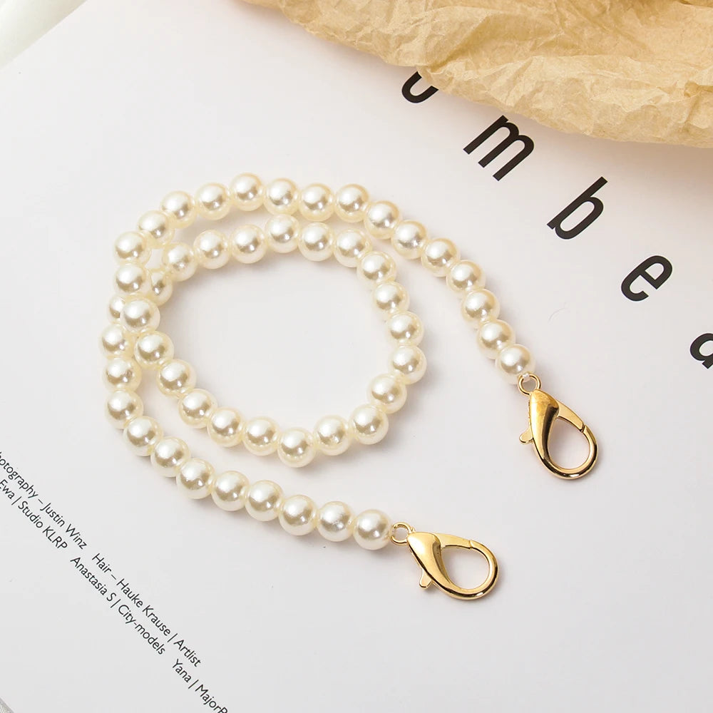 Pearl Bag Strap Beaded Handbag Chain – 14 Sizes DIY Replacement Bag Strap Accessory Richie's