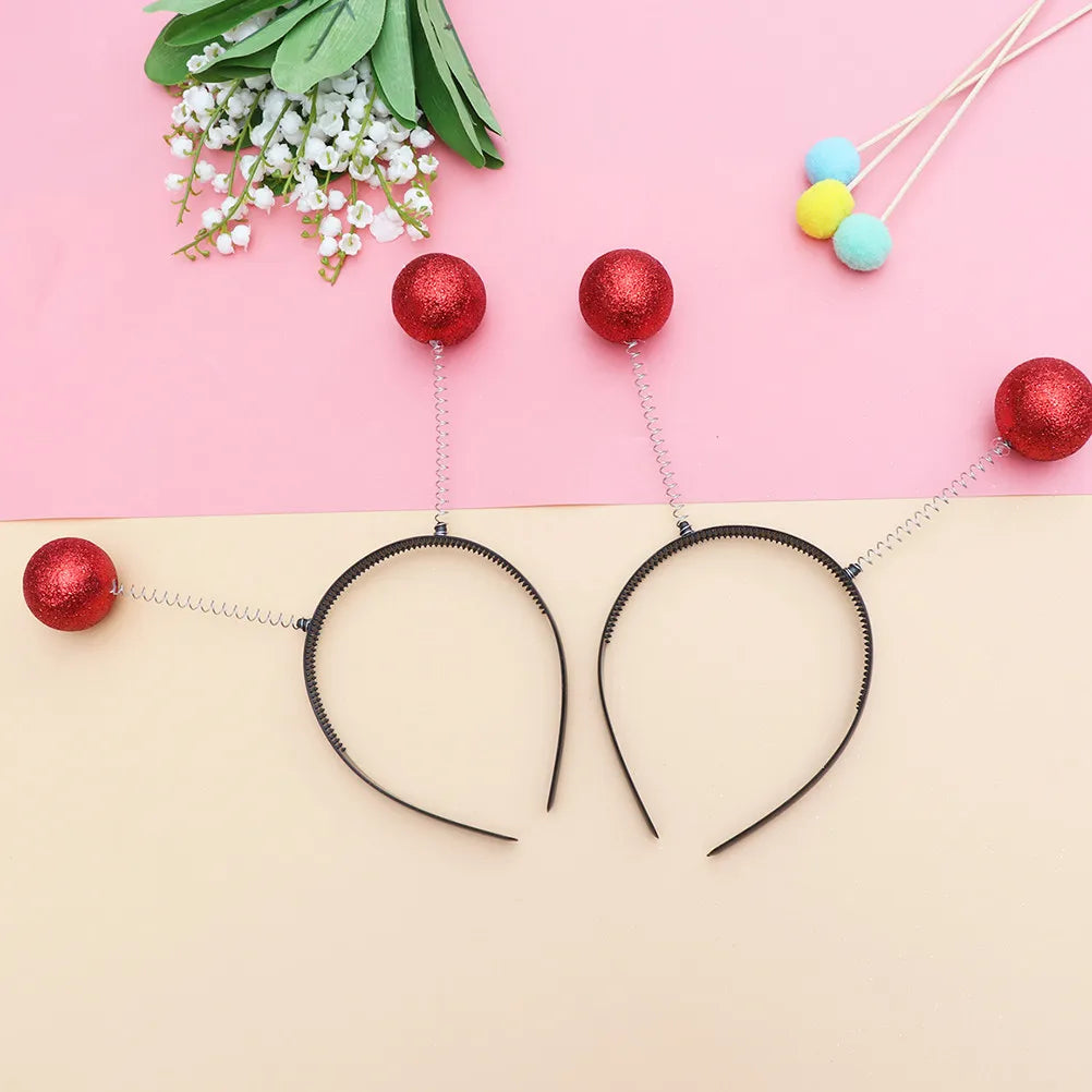 4-Pack Martian Antenna Ball Bopper Headbands for Halloween Costume Headband Set Richie's
