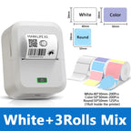 Marklife X2 Mini Bluetooth Thermal Label Printer – Inkless Thermal Label Printer Richie's White 3Rolls Mix 1