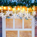 10pcs Acrylic Crystal Snowflake Ornaments – Holiday & Wedding Décor Christmas Ornaments Richie's