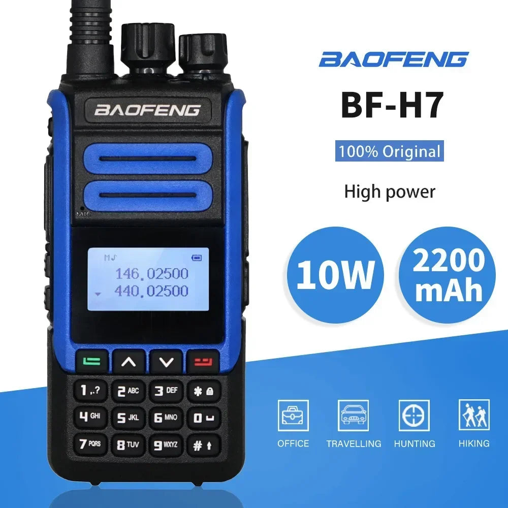 BaoFeng BF-H7 10W Dual Band UHF/VHF Walkie Talkie Two-Way Radio Two-Way Radio Richie's