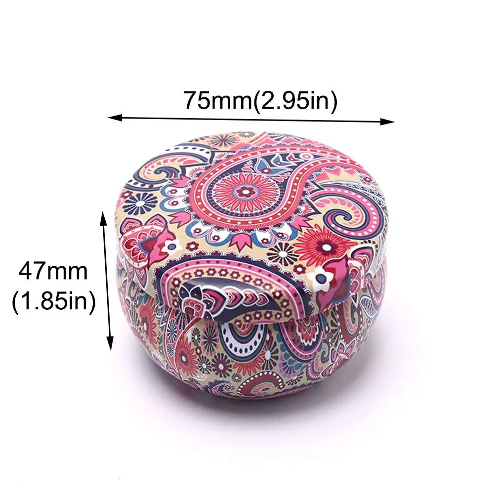 Retro Floral Tin Can 4oz – Tea, Candy & Sweet Storage Box Tin Storage Box Richie's
