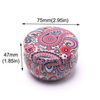 Retro Floral Tin Can 4oz – Tea, Candy & Sweet Storage Box Tin Storage Box Richie's
