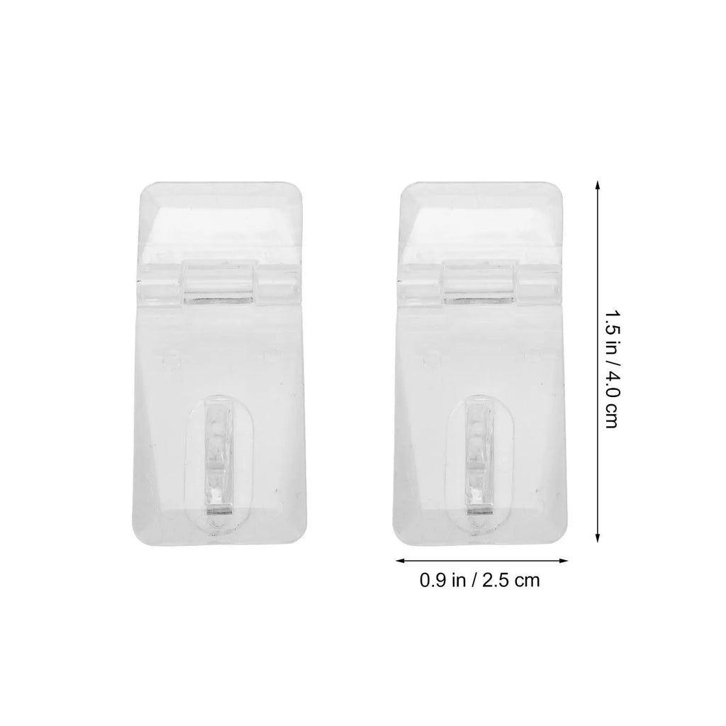20-Set Clear Acrylic Lock Hasp Transparent Hinge Latch Buckle Acrylic Lock Hasp Richie's