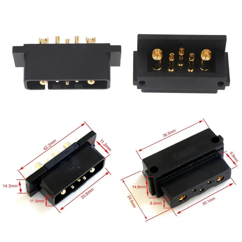 Hailong 5-Pin E-Bike Battery Discharge Connector Pair E-Bike Connector Richie's