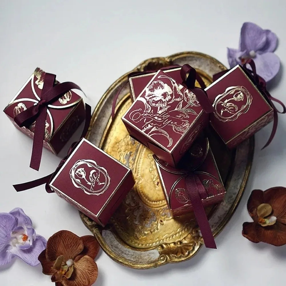 10 Pcs Luxury Wedding Candy Boxes with Ribbon – Party Favours Party Favour Boxes Richie's