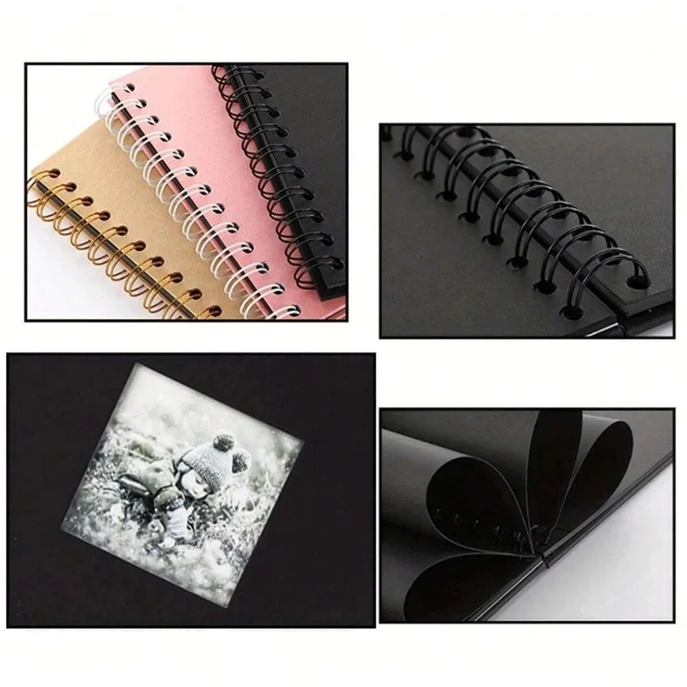 6 Inch Scrapbook Photo Album – 20 Pages, Window Cover Design Scrapbook Photo Album Richie's