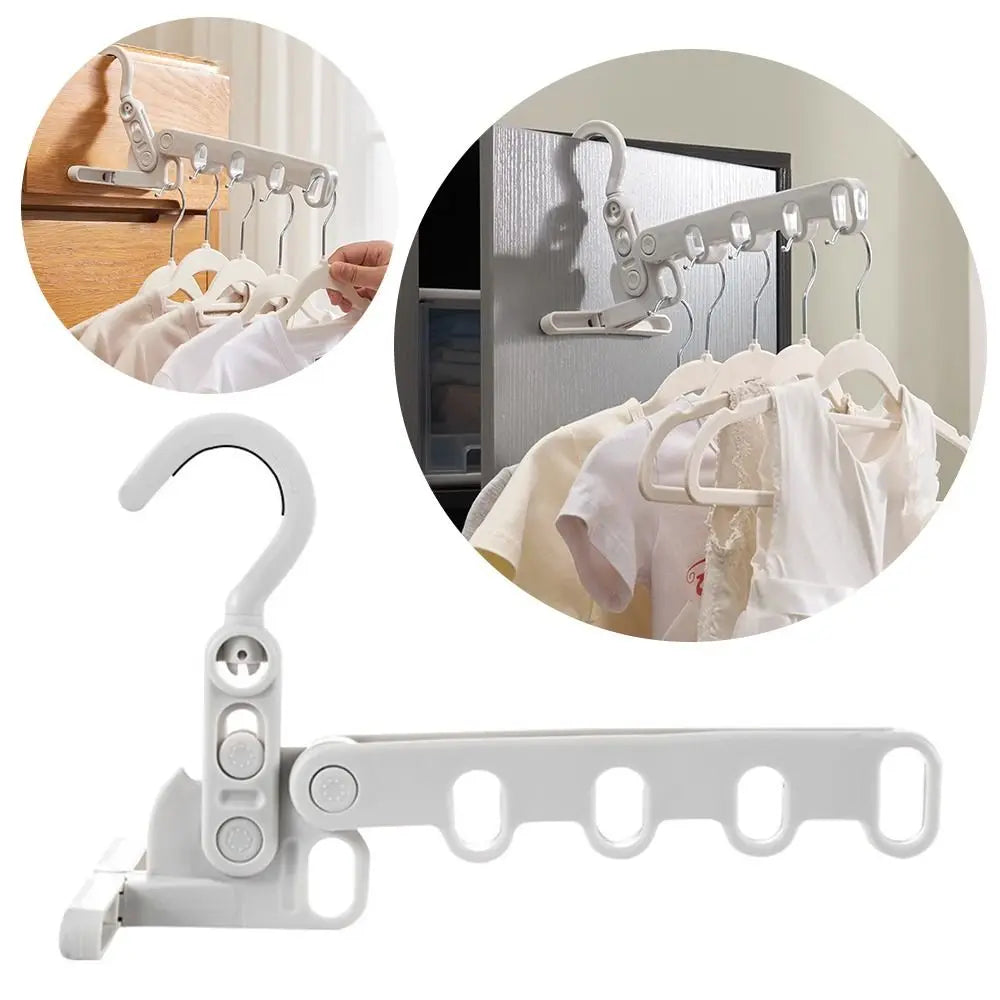 Foldable Travel Clothes Drying Rack – 5-Hook Adjustable Hanger Clothes Drying Rack Richie's