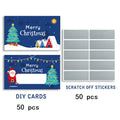 50-Pack Christmas Scratch Cards – Santa Holiday Party Favors Holiday Scratch Cards Richie's 50 packs Style 1