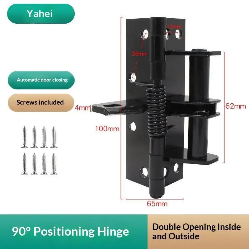 3-in-1 Auto Self-Closing Spring Hinge 90° Door Stopper | HUXUAN Spring Door Hinge Richie's A2