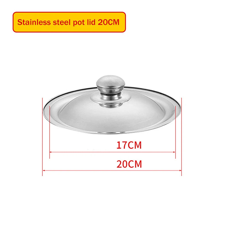 Stainless Steel Pot Lid 10–32cm Universal Round Pan Cover Pot Lid Richie's 20cm