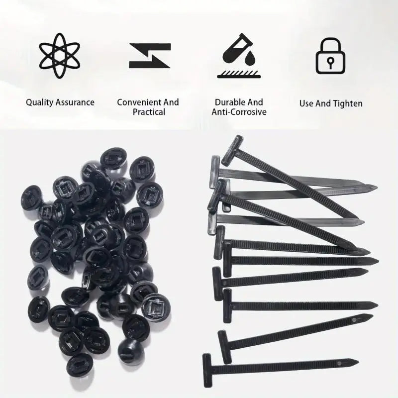 Universal Car Fender Trunk Cable Tie Buckle Clips 12pcs Auto Body Clips Richie's