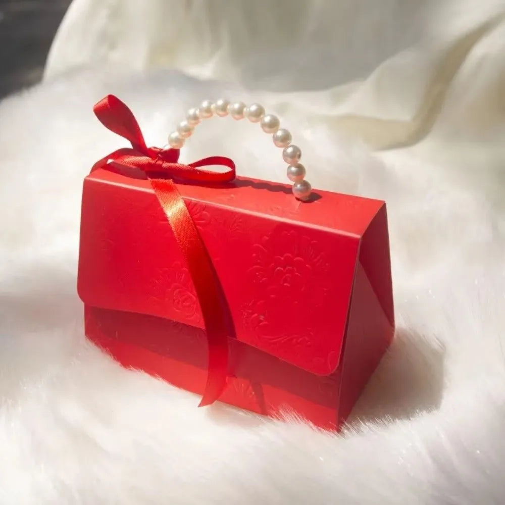 Mini Pearl Handle Candy Gift Box | Wedding & Party Favor Gift Favor Box Richie's