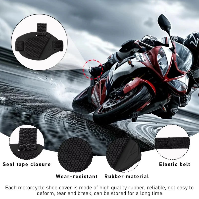 Motorcycle Shifter Pad Rubber Boot Cover – Universal Shoe Protector Motorcycle Shoe Cover Richie's