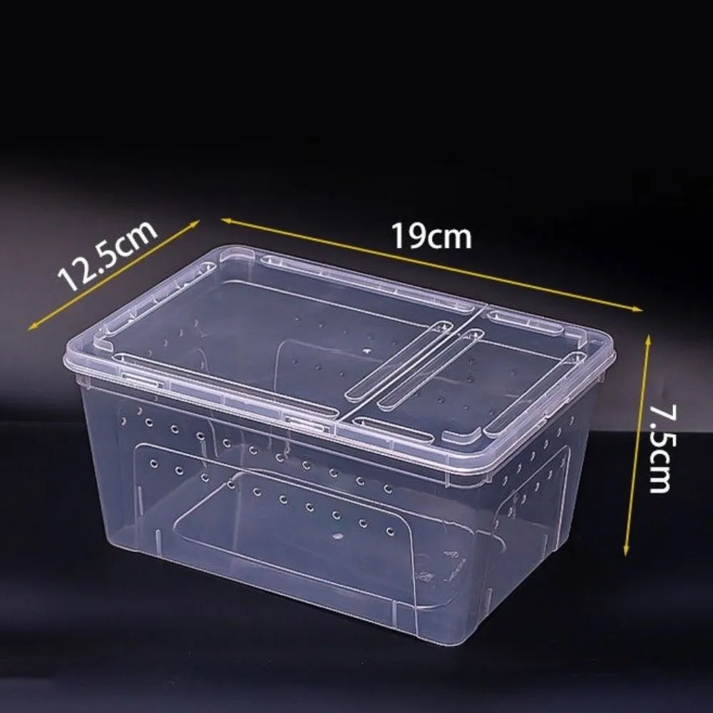 Transparent Reptile Breeding Box – Ventilated Stackable Terrarium Reptile Terrarium Richie's small
