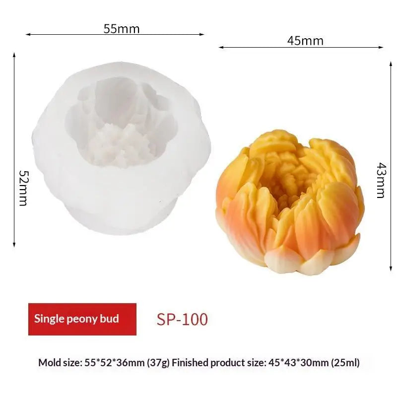 3D Silicone Artificial Flowers BPA-Free Home Décor Ornament Artificial Flower Decor Richie's C