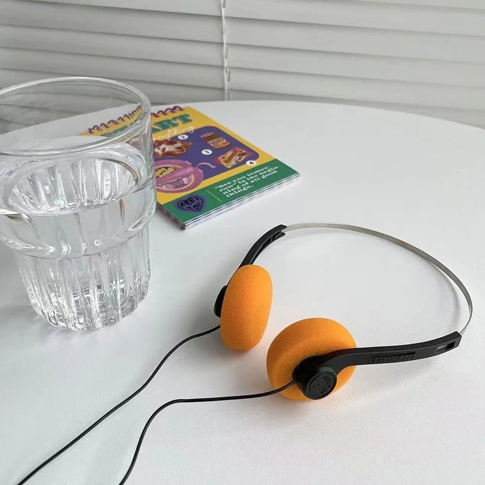 FUCHU Retro Wired On-Ear Headphones 3.5mm Vintage Style Wired On-Ear Headphones Richie's