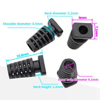 10Pcs 4.1mm PVC Cable Strain Relief Cord Boot Wire Protector Cable Strain Relief Richie's