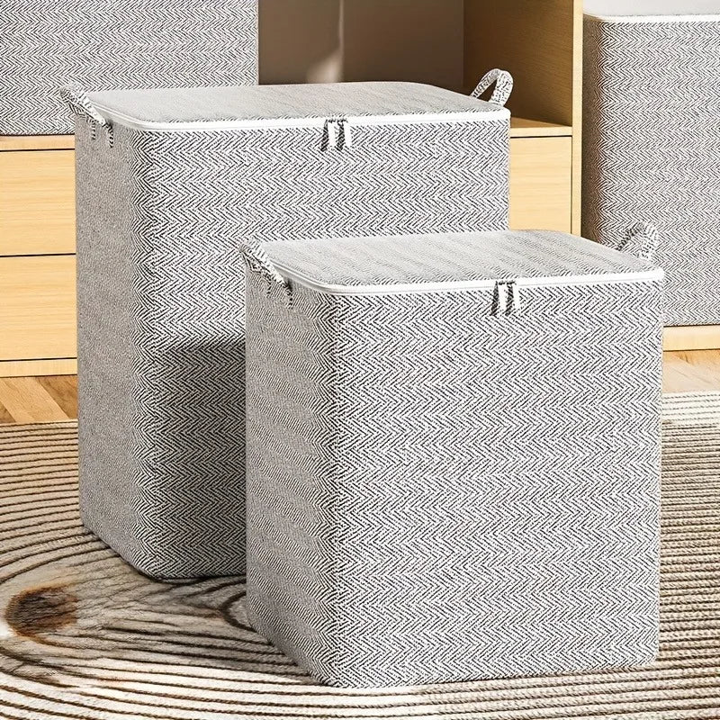Large Foldable Storage Bag with Lid & Reinforced Handles Foldable Storage Bag Richie's