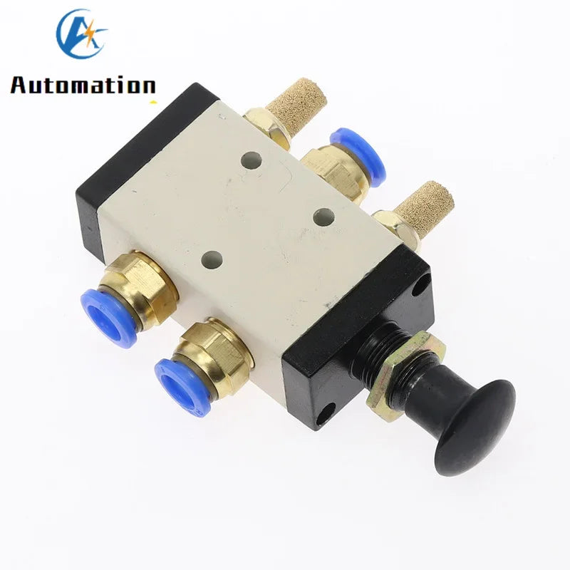4R210-08 Manual Air Valve 1/4" 5-Port 2-Position + Fittings Pneumatic Control Valve Richie's