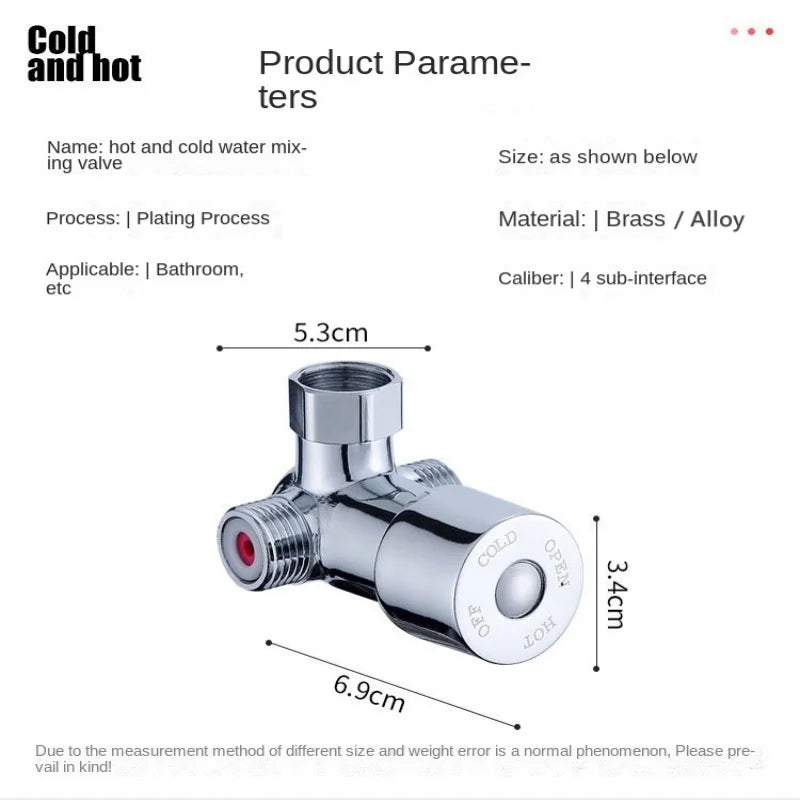 G1/2" Thermostatic Bathroom Mixing Valve | Hot Cold Shower Thermostatic Mixing Valve Richie's