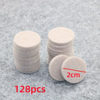 Felt Chair Leg Pads 5mm Self-Adhesive Floor Scratch Protectors Furniture Leg Pads Richie's Grey Round 2cm128pcs