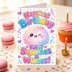 Cute Baozi Birthday Card with Envelope | Cartoon Greeting Card Birthday Greeting Card Richie's
