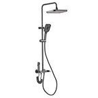Gun Gray Brass Shower System – Piano Button Pressurized Nozzle Set Shower System Set Richie's