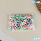 100 Pcs Fluffy Pom Poms 10–30mm | Kids DIY Craft Supplies DIY Craft Supplies Richie's B1