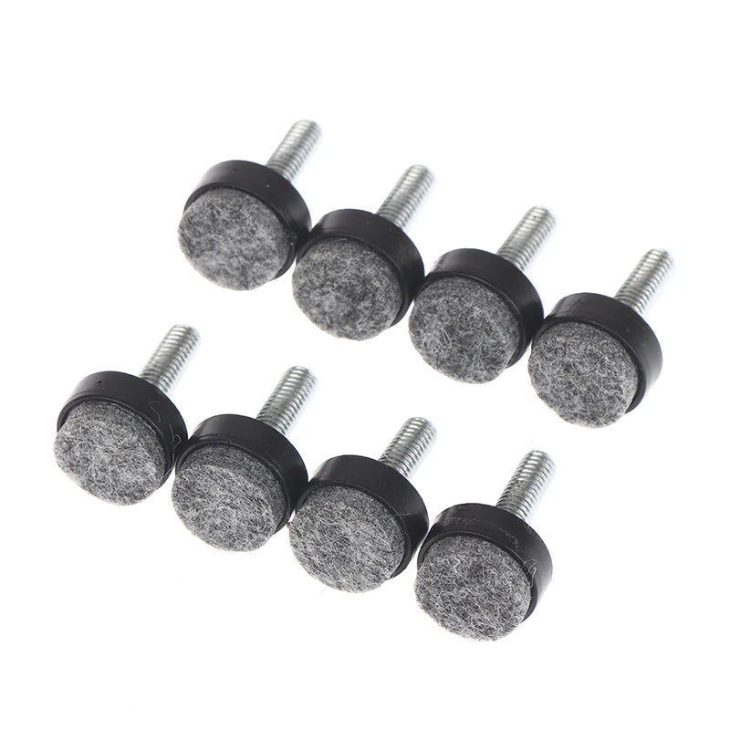 Adjustable Felt Furniture Leg Pads M6 M8 Anti-Slip Screws 4/8Pcs Furniture Leg Pads Richie's 8Pcs Black M6x25x20