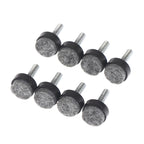 Adjustable Felt Furniture Leg Pads | M6 M8 Anti-Slip Screw Feet Furniture Leg Pads Richie's 8Pcs Black M6x25x20