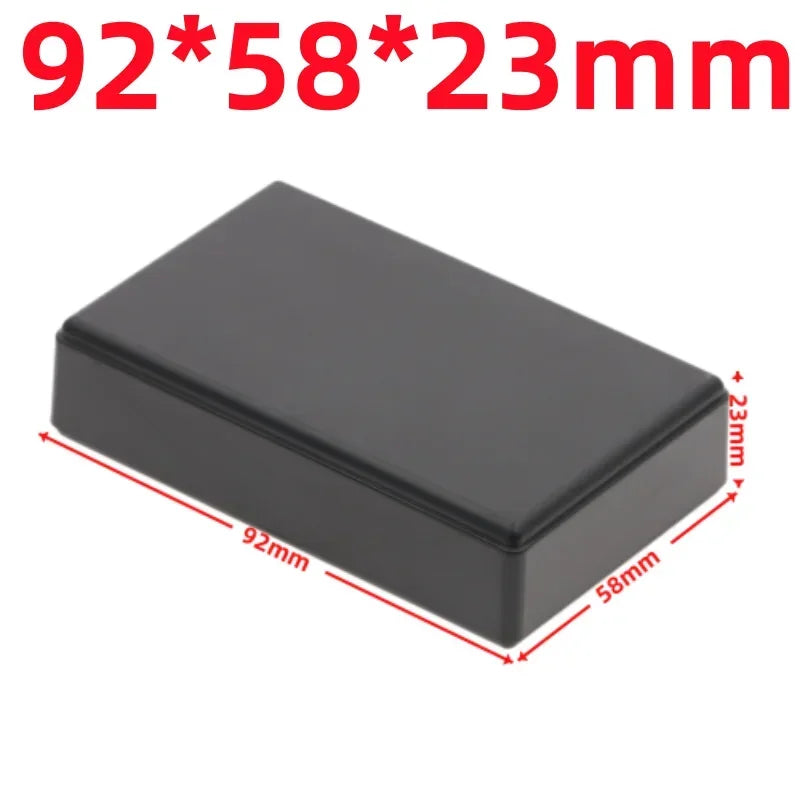 Waterproof ABS Plastic Project Box Electronic Enclosure Case Electronic Enclosure Box Richie's 92x58x23mm-Black